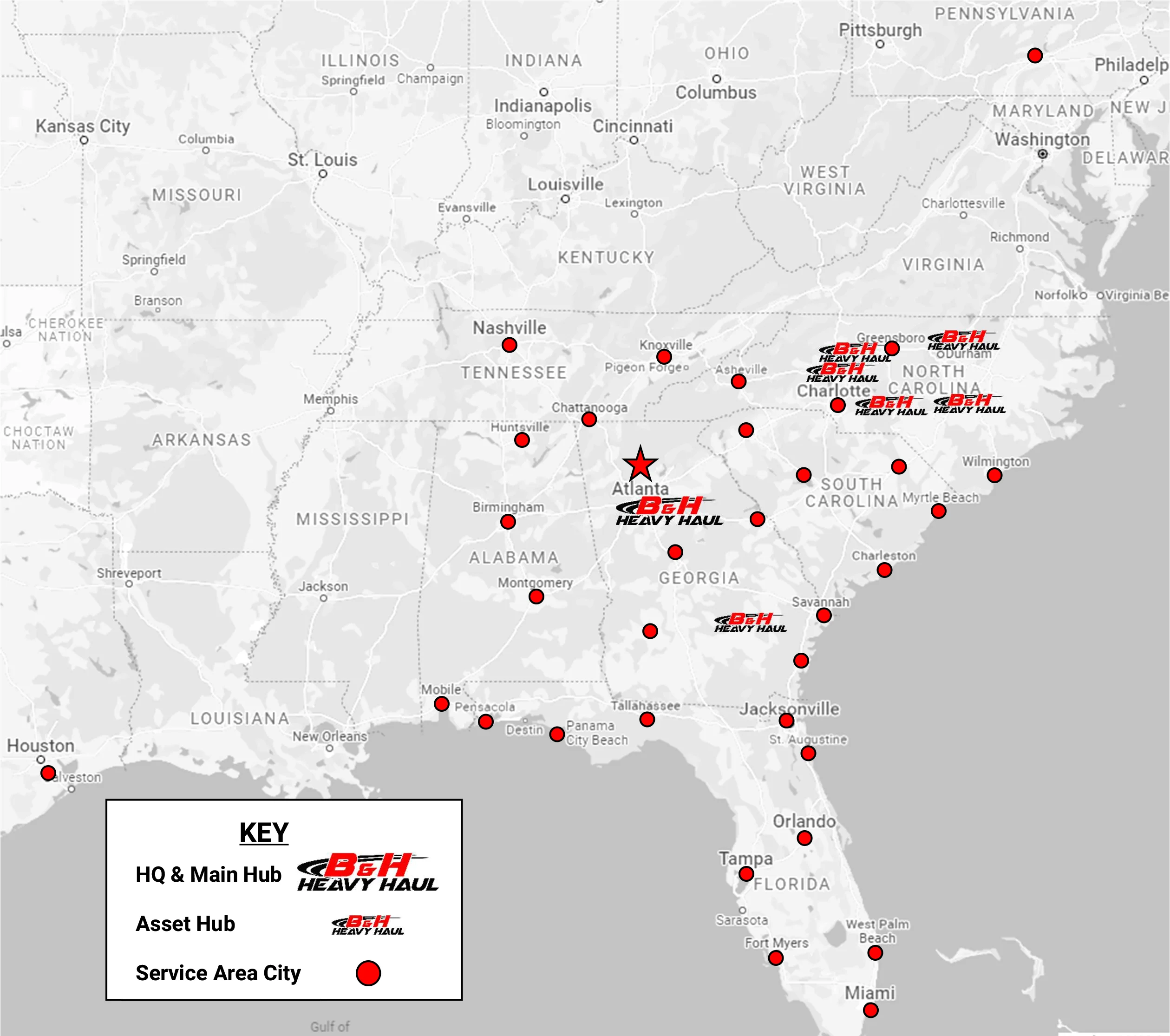 B&H-Heavy-Haul-Service-Map